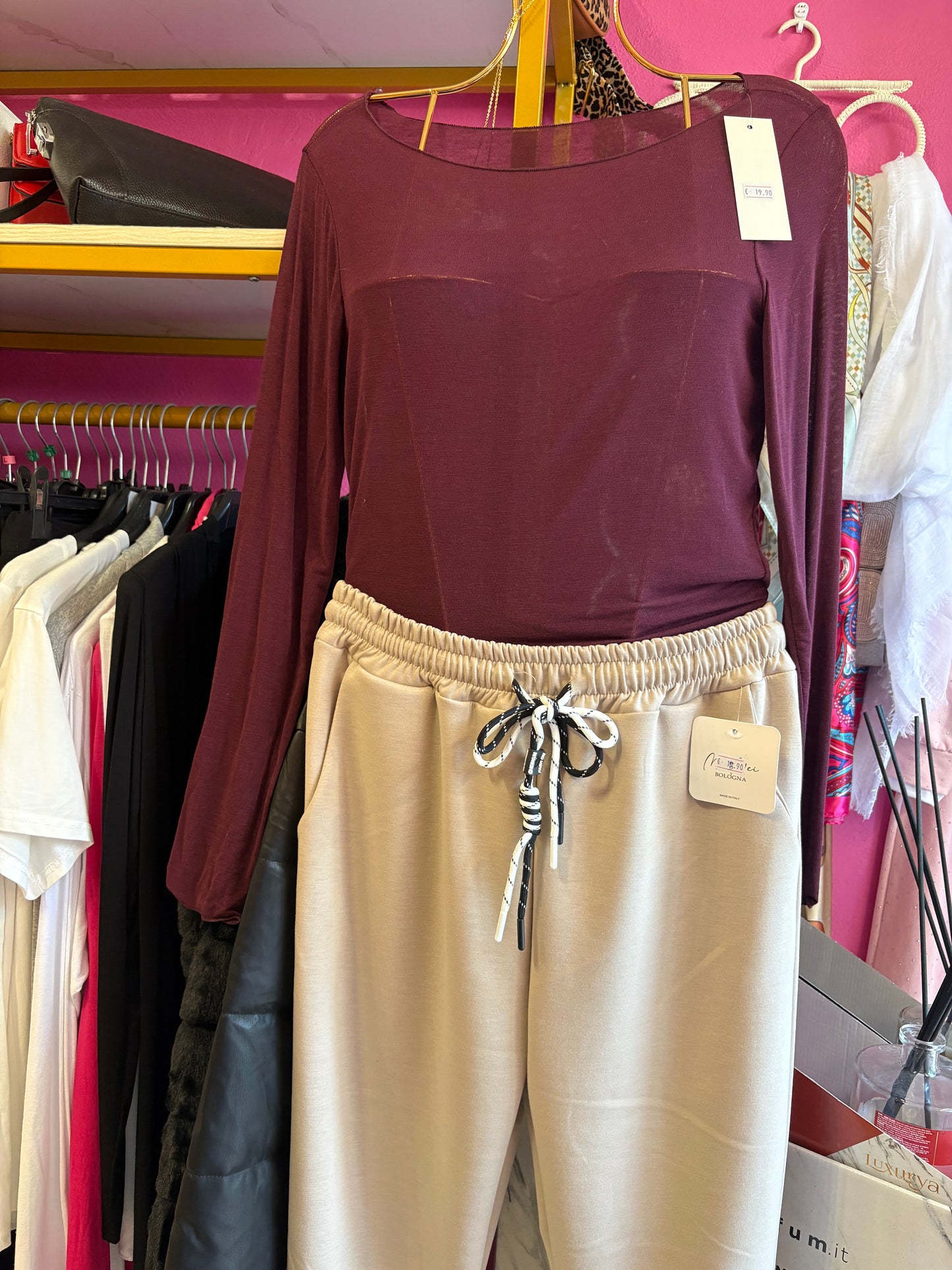 Maglietta misto cashmere