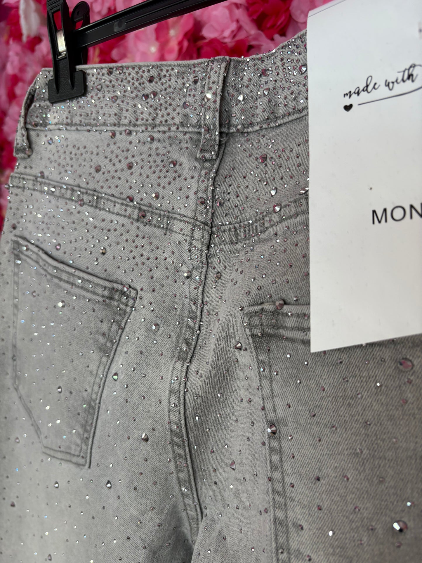 Jeans brillantini grigi