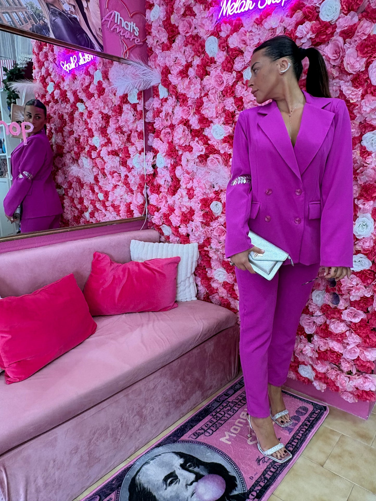 Completo fuxia tailleur