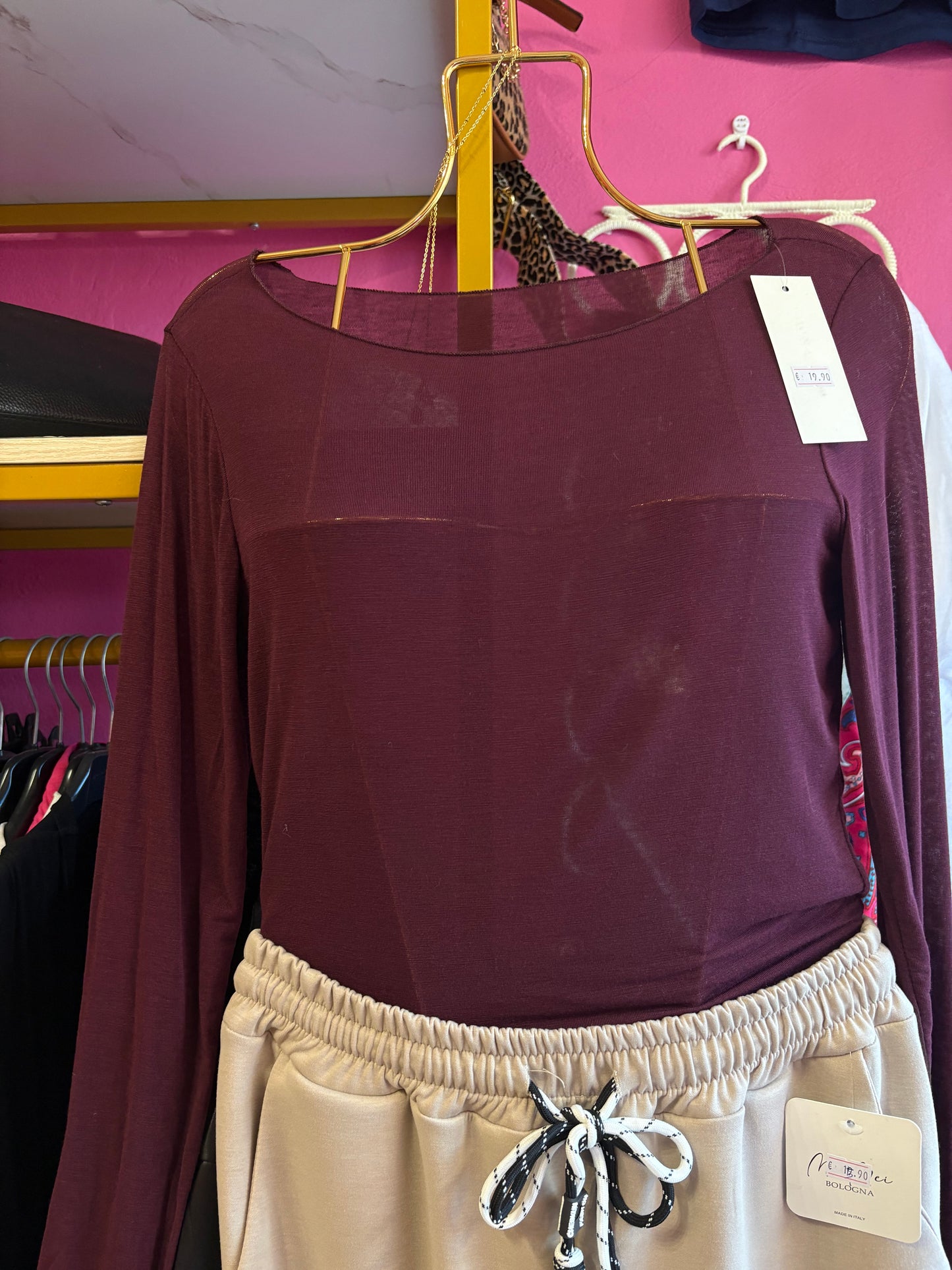 Maglietta misto cashmere