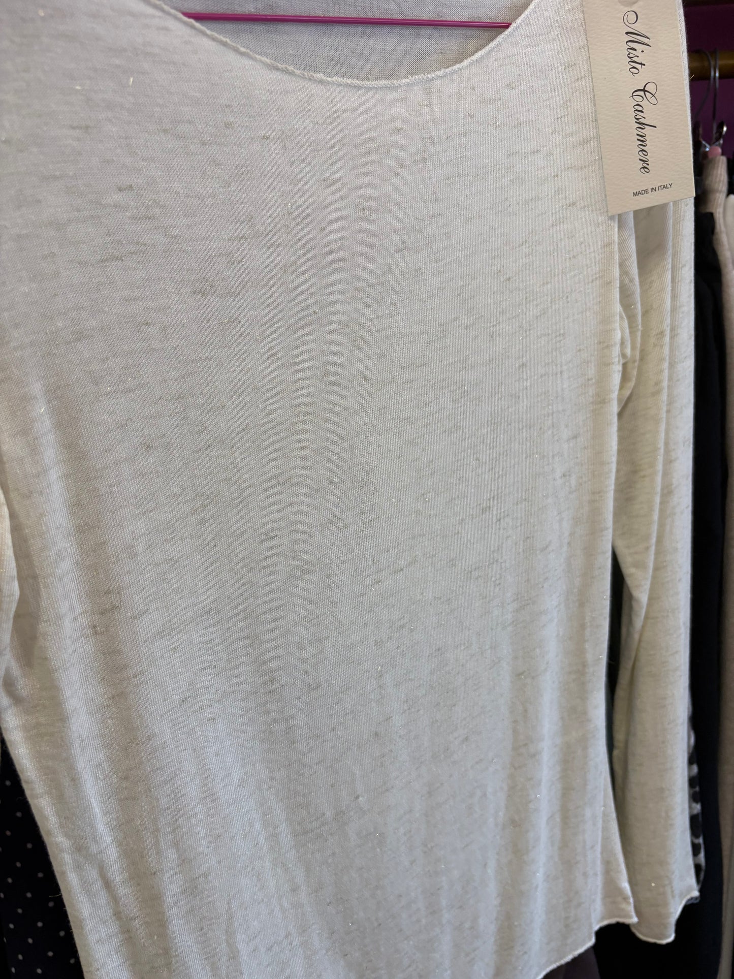 Maglietta misto cashmere